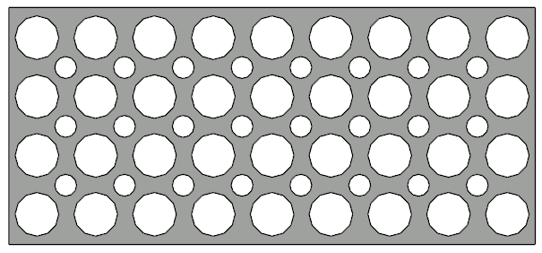 Holes in a 3D Solid railing panel