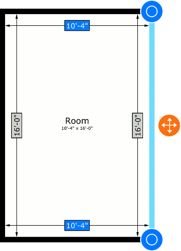 Room with updated dimensions.