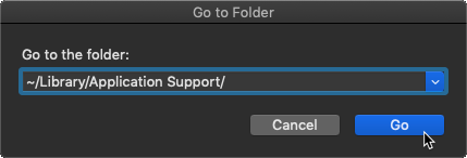 Using Go to Folder to browse to a file location on Mac