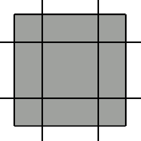 4 reference lines for the polyline solid.