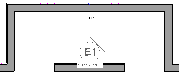 Elevation camera placed in shower pointed at back wall