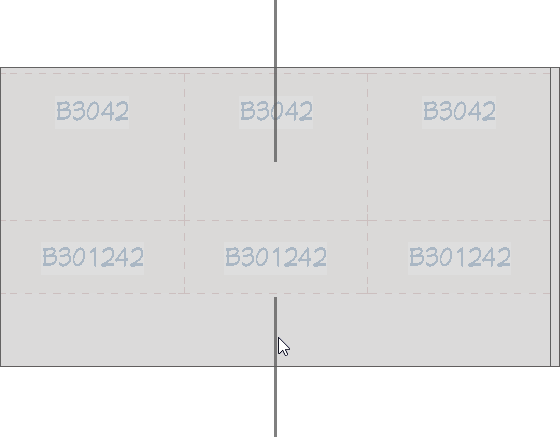 Usiong the Reflect About Object edit tool to create a reflected copy of a waterfall side panel