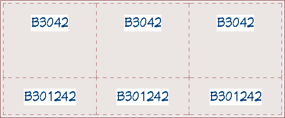 The depth on three base cabinets has been changed to 12"