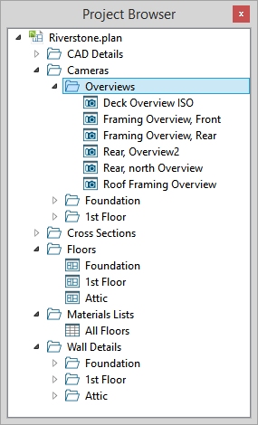 Using the Project Browser