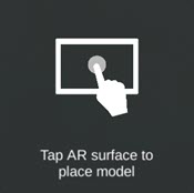 Prompt when an AR surface has been detected.