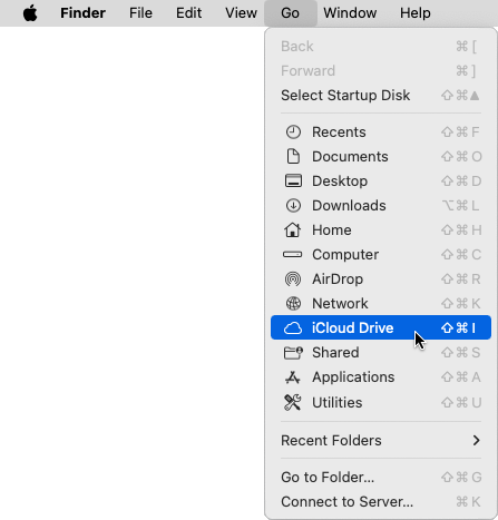 Navigate to Go> iCloud Drive from the menu bar