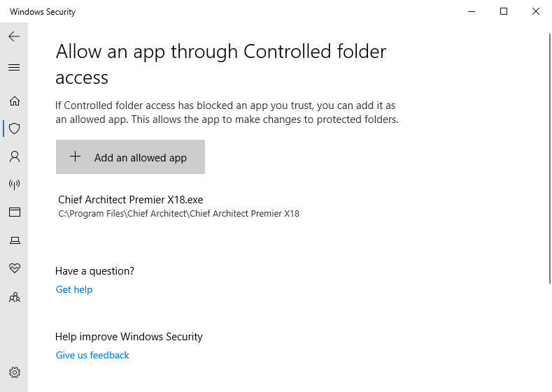 Chief Architect is now an allowed app