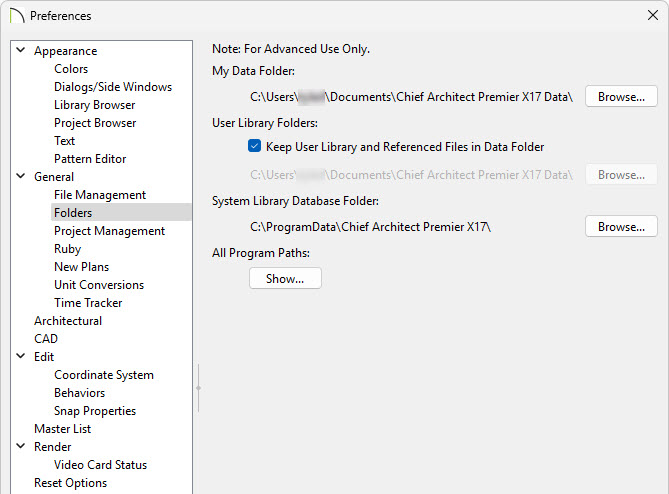 In Preferences, Browse, and redirect the Data folder to your local documents.