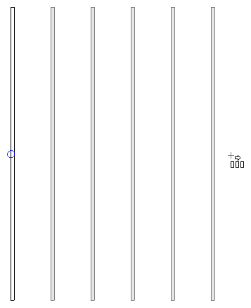 Creating 5 copies of the original polyline solid