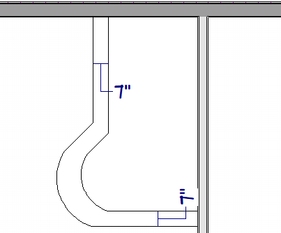 Second tread positiond to create 7" tread depth.