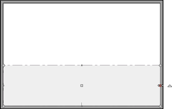 Editing the shape of the ceiling plane using the edit handles