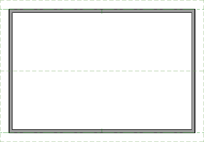Floor plan view with a gable roof