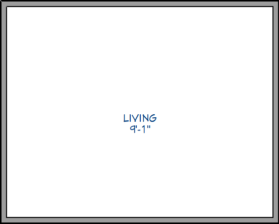 Floor plan with the ceiling height displayed as part of the room label