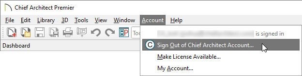 Navigate to Account> Sign Out... from within the program