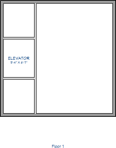 Specify your room as an elevator room.