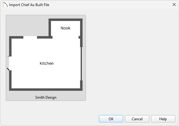 Import Chief As-Built File dialog