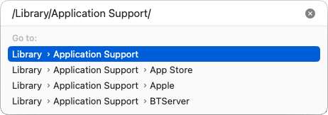 Application Support file location on Mac